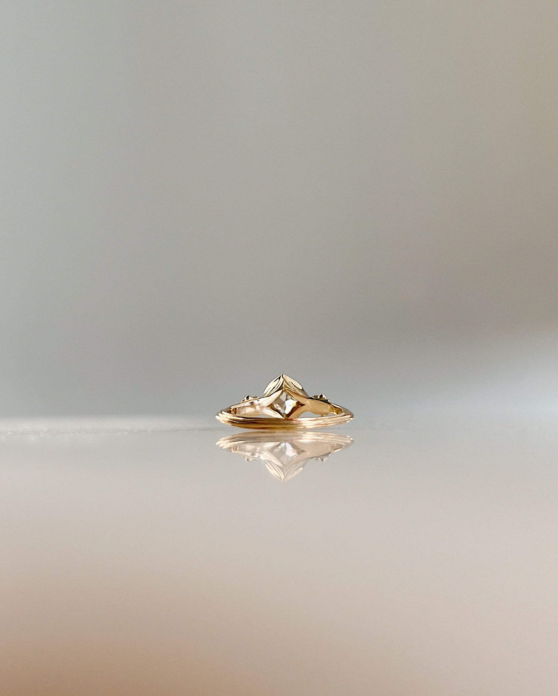 Asterism // 14ky + 0.81ct Diamond