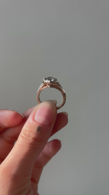 Rosette // One Of A Kind Ring // 14kw // 1.3ct Diamond