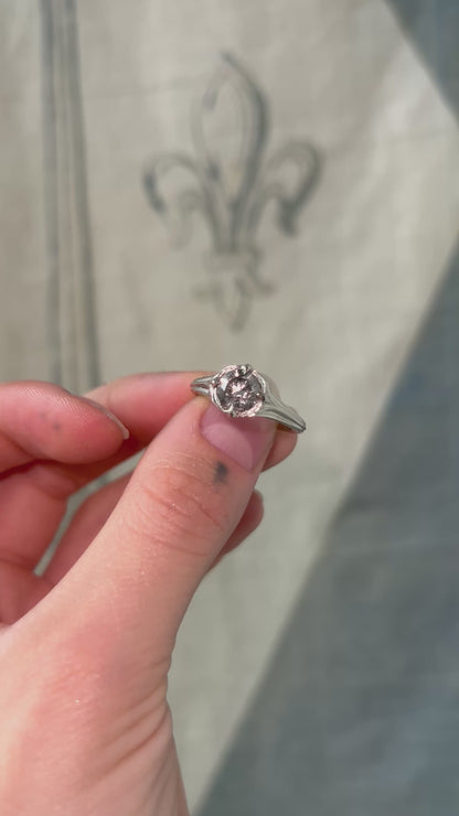 Rosette // One Of A Kind Ring // 14kw // 1.3ct Diamond