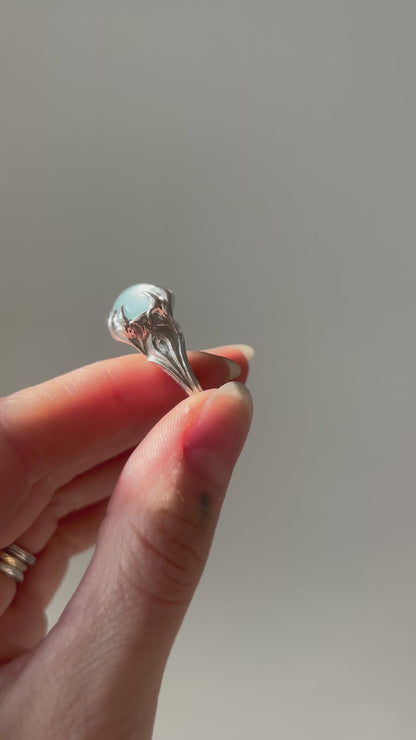 Of the Earth // Milky Aquamarine One of a Kind // Size 6.5