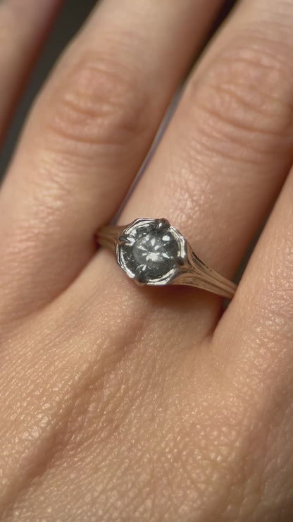 Rosette // One Of A Kind Ring // 14kw // 1.3ct Diamond