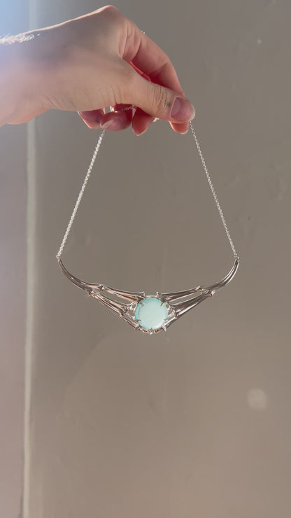 Rib Vault// One of a Kind Aquamarine // Necklace