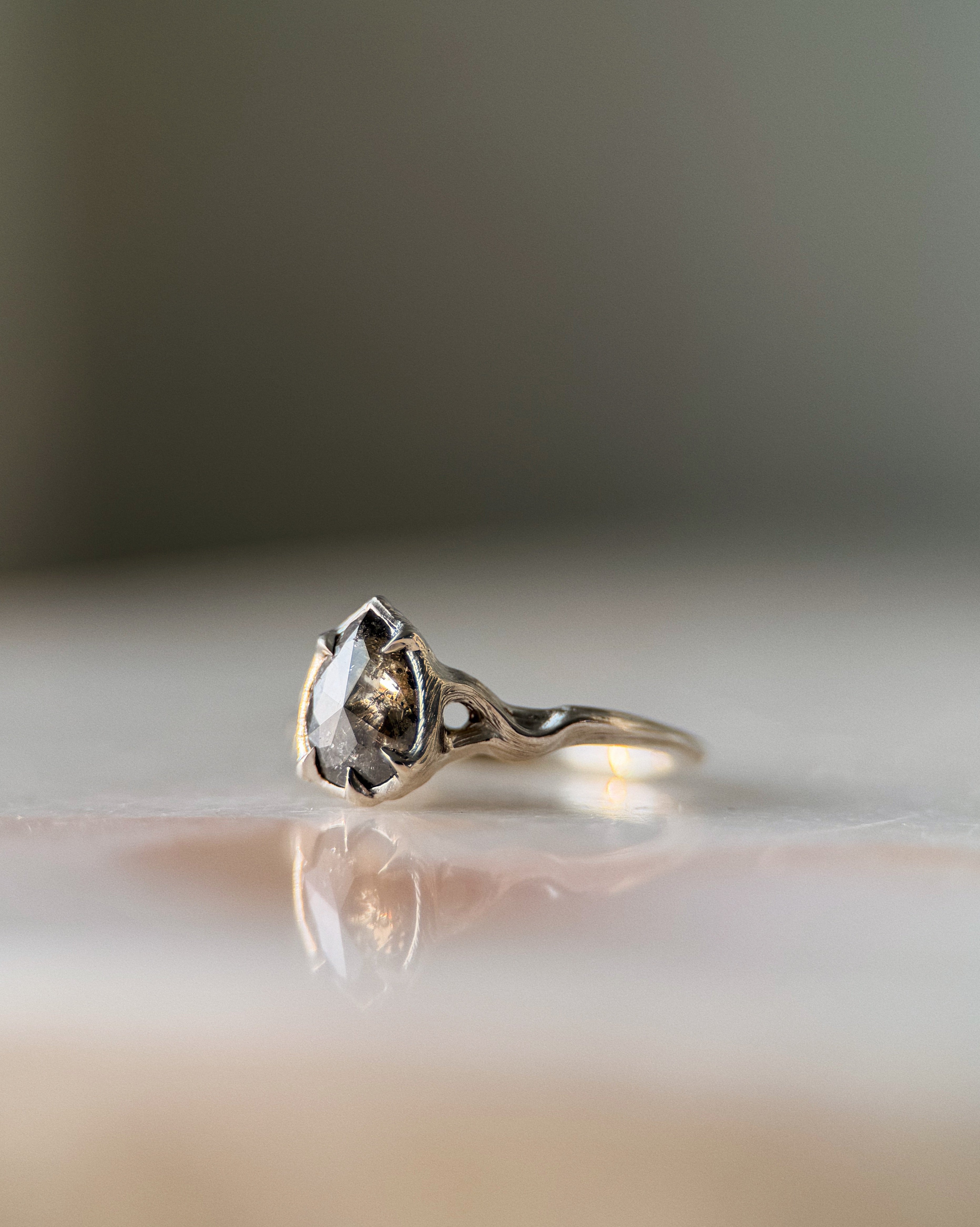 Pyre II // 14kw Gold + 1.31ct Diamond // 6