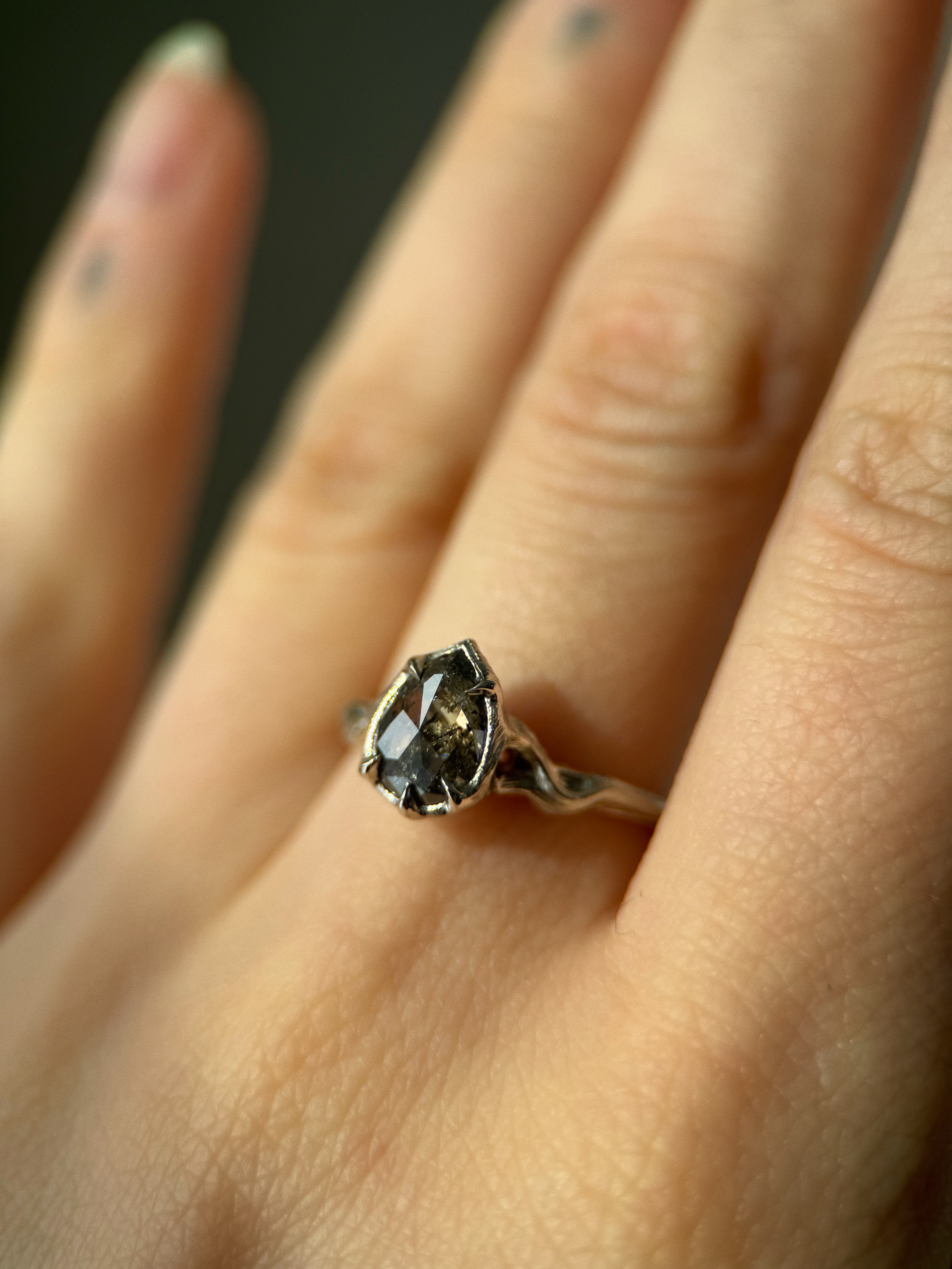 Pyre II // 14kw Gold + 1.31ct Diamond // 6