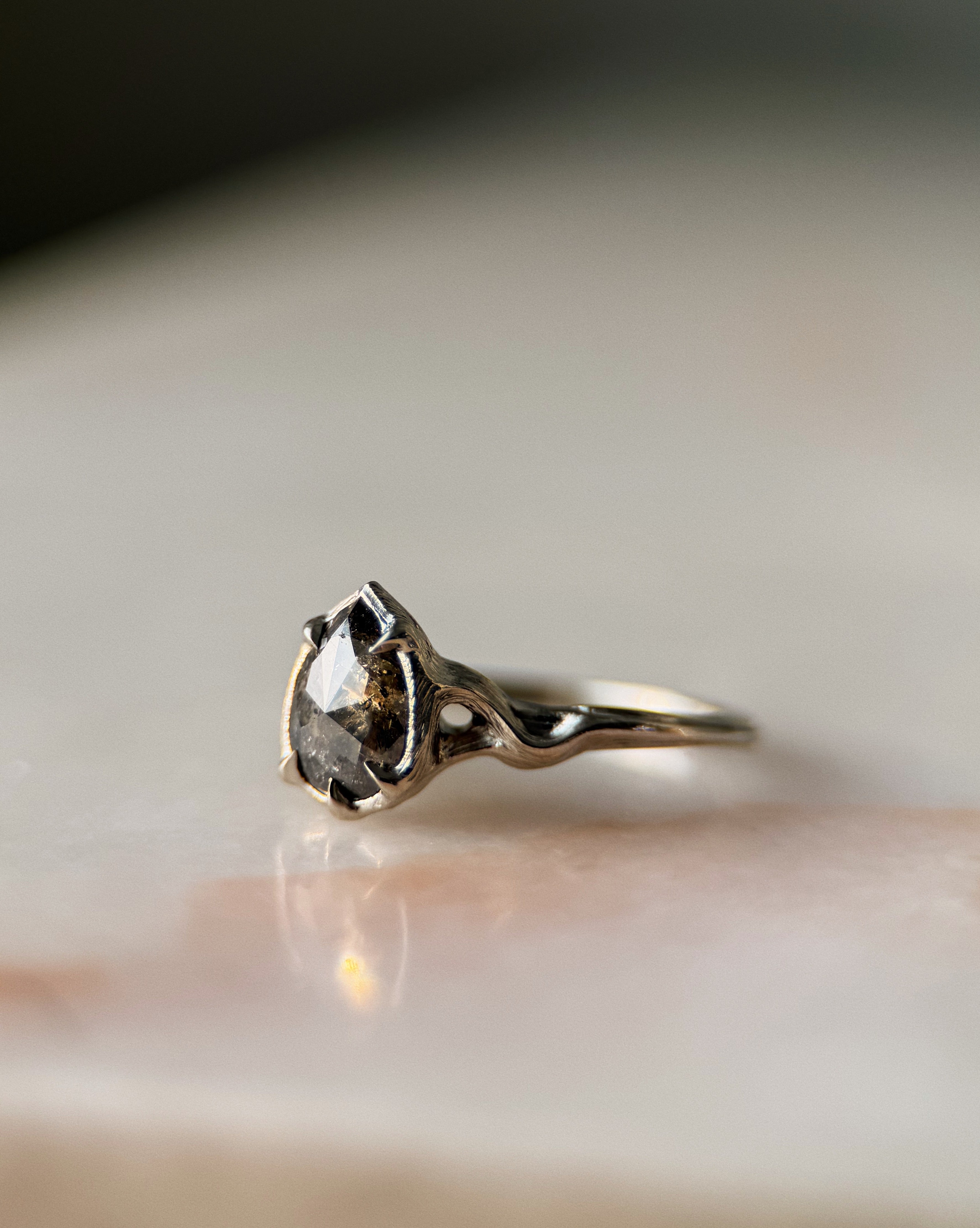 Pyre II // 14kw Gold + 1.31ct Diamond // 6