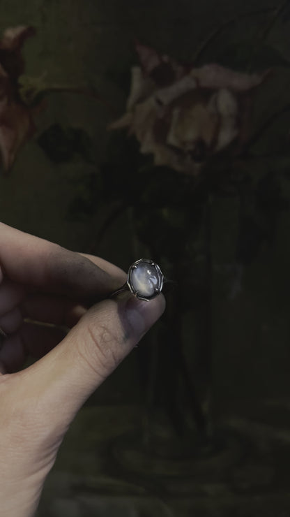 The Angel // White Star Sapphire One of a Kind // Size 9.5