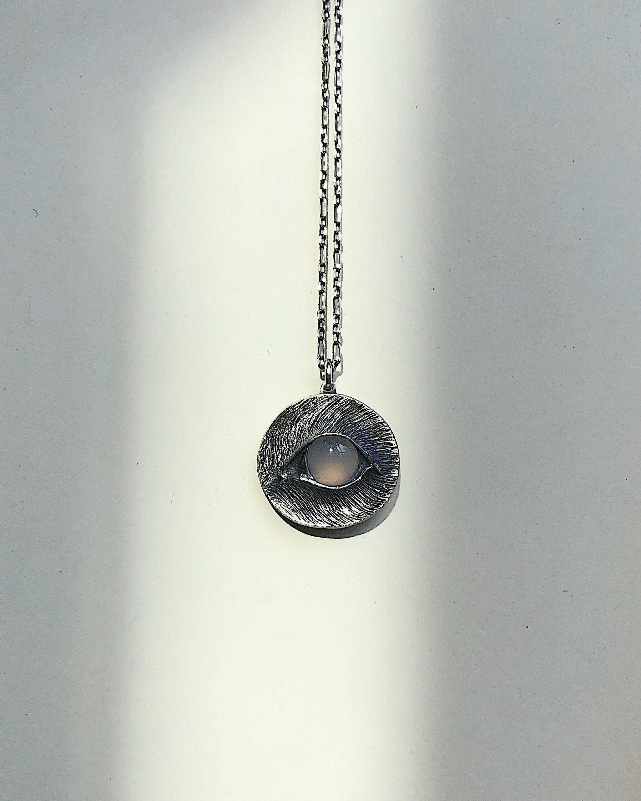 Eyes of a Blue Dog (or the Milk Eyed Mender) //  Necklace