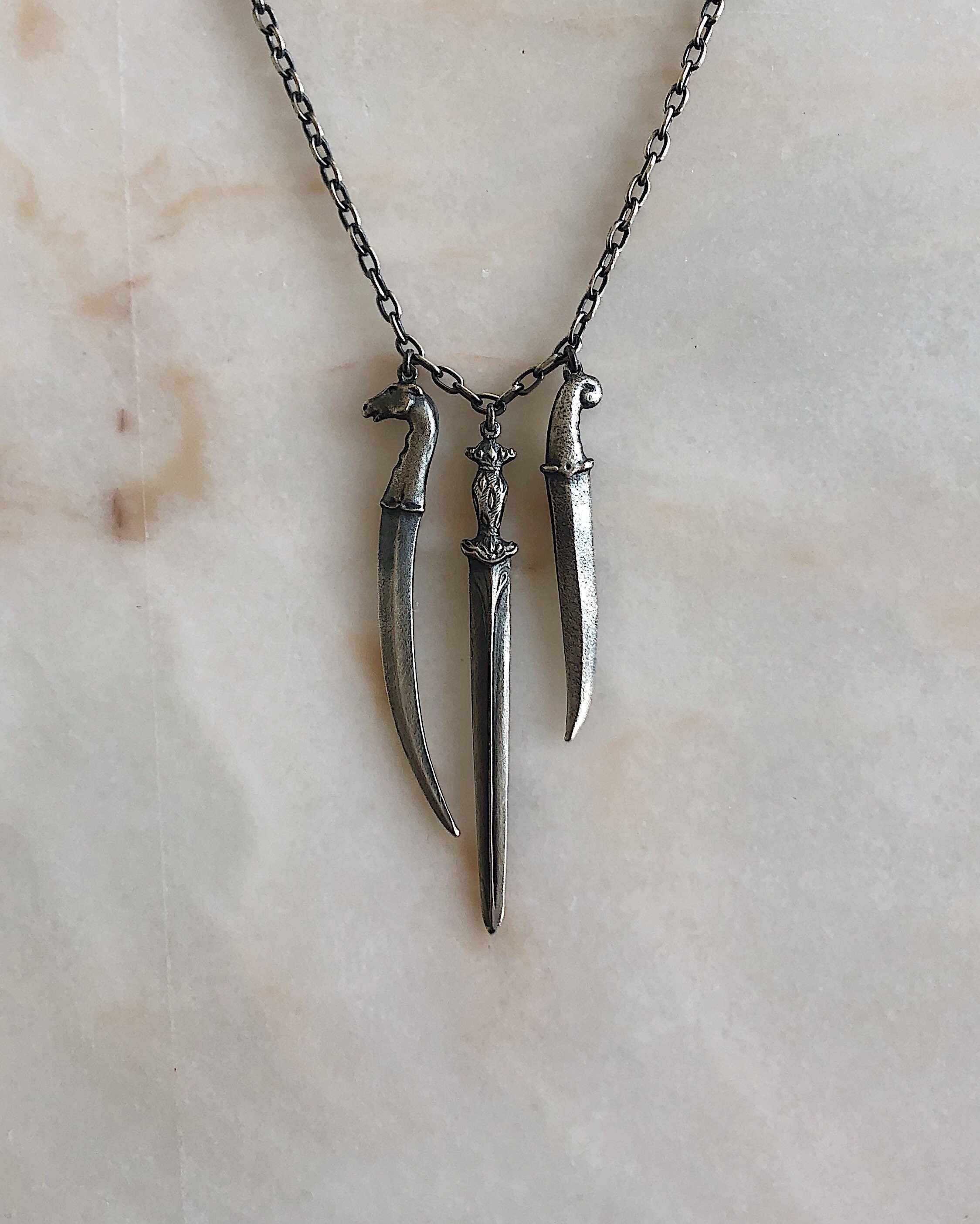 The Ceremony // Three Dagger Necklace