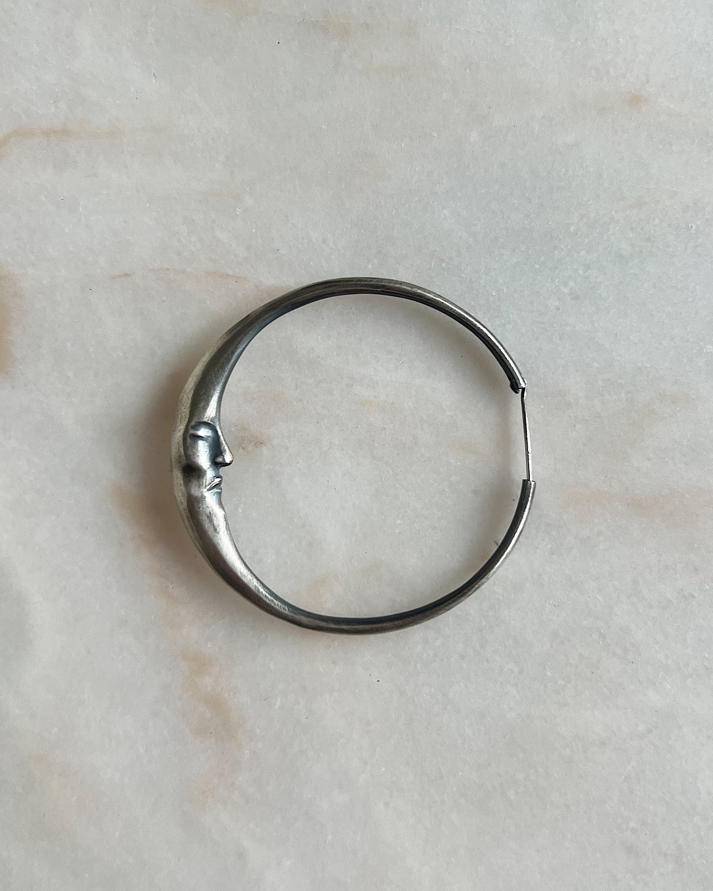 Sleeping Moon // Hoop Earrings