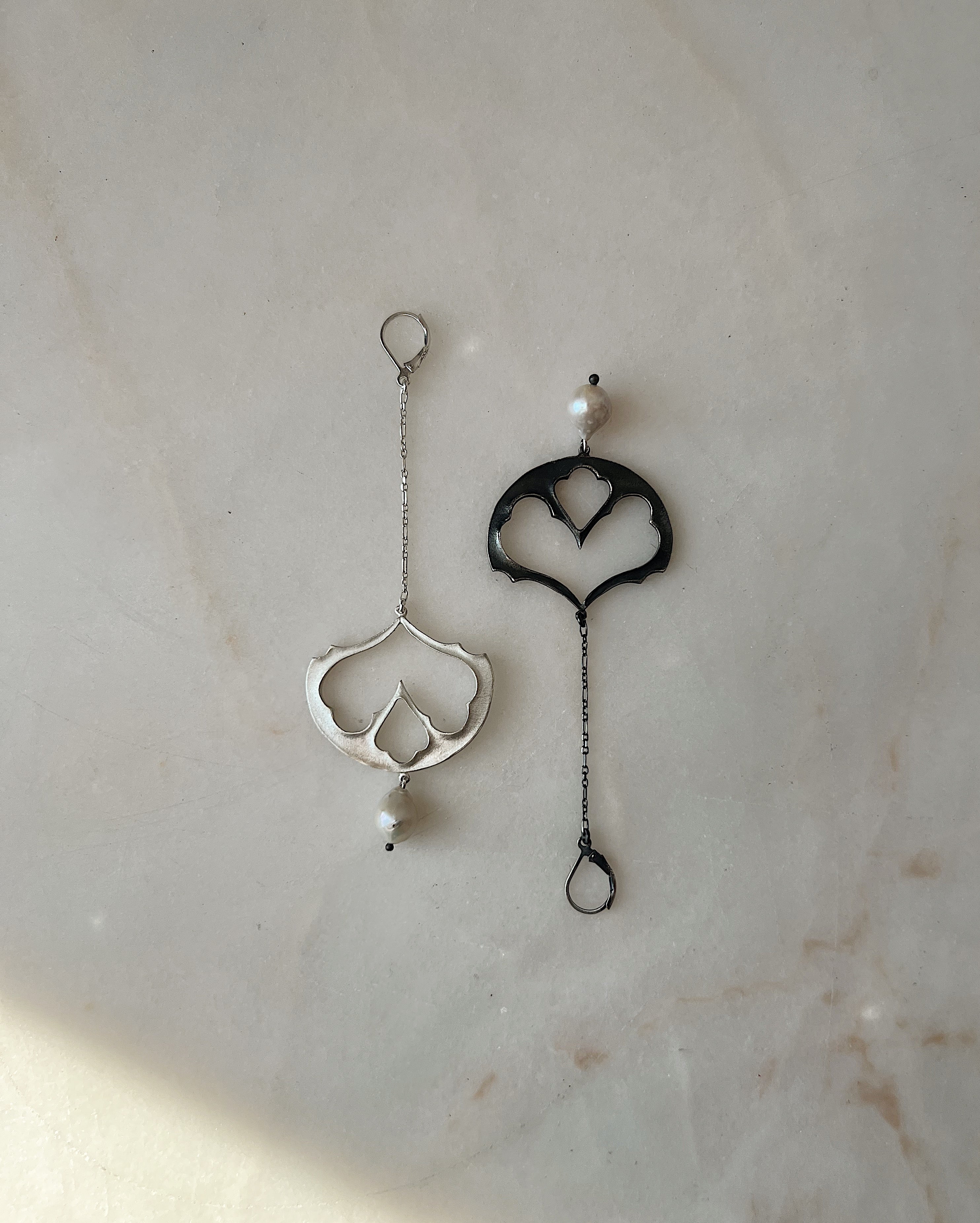 Pendulum II // Baroque Pearl Earrings