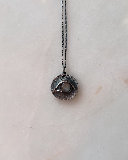 Eyes of a Blue Dog (or the Milk Eyed Mender) //  Necklace