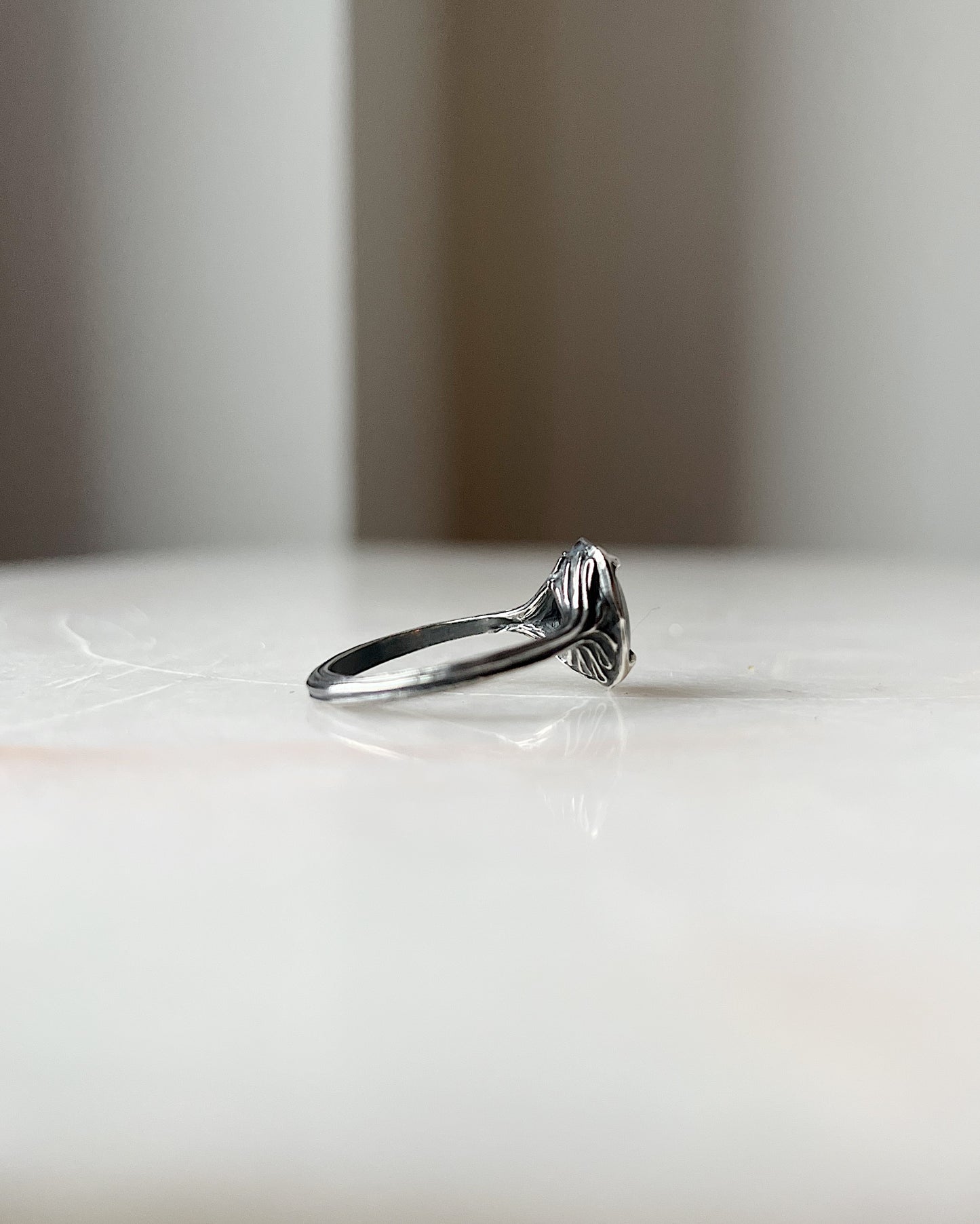 The Angel // White Star Sapphire One of a Kind // Size 9.5