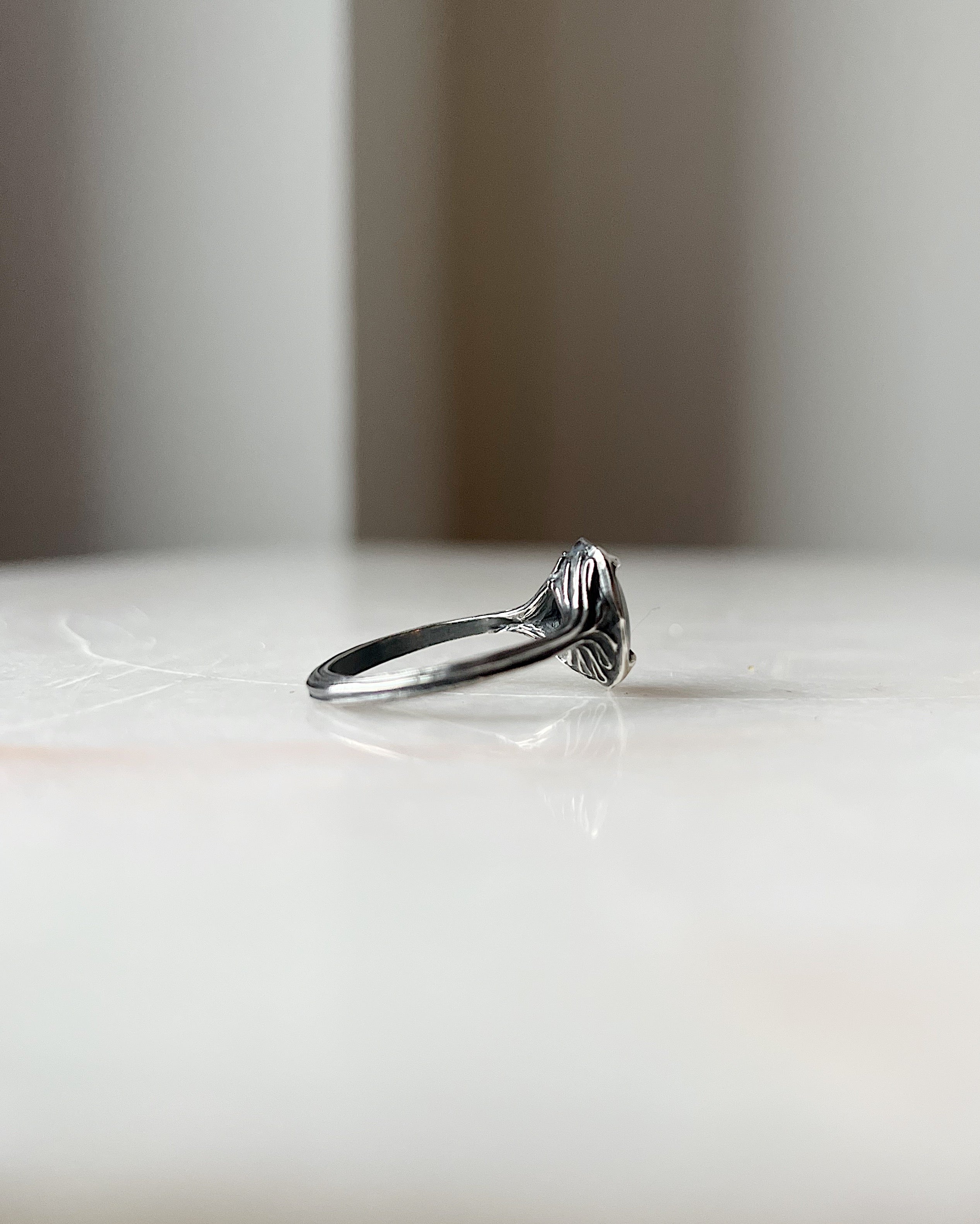 The Angel // Silver + White Star Sapphire