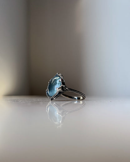 Evil Eye // Moss Aquamarine One of a Kind // Size 8.25-9