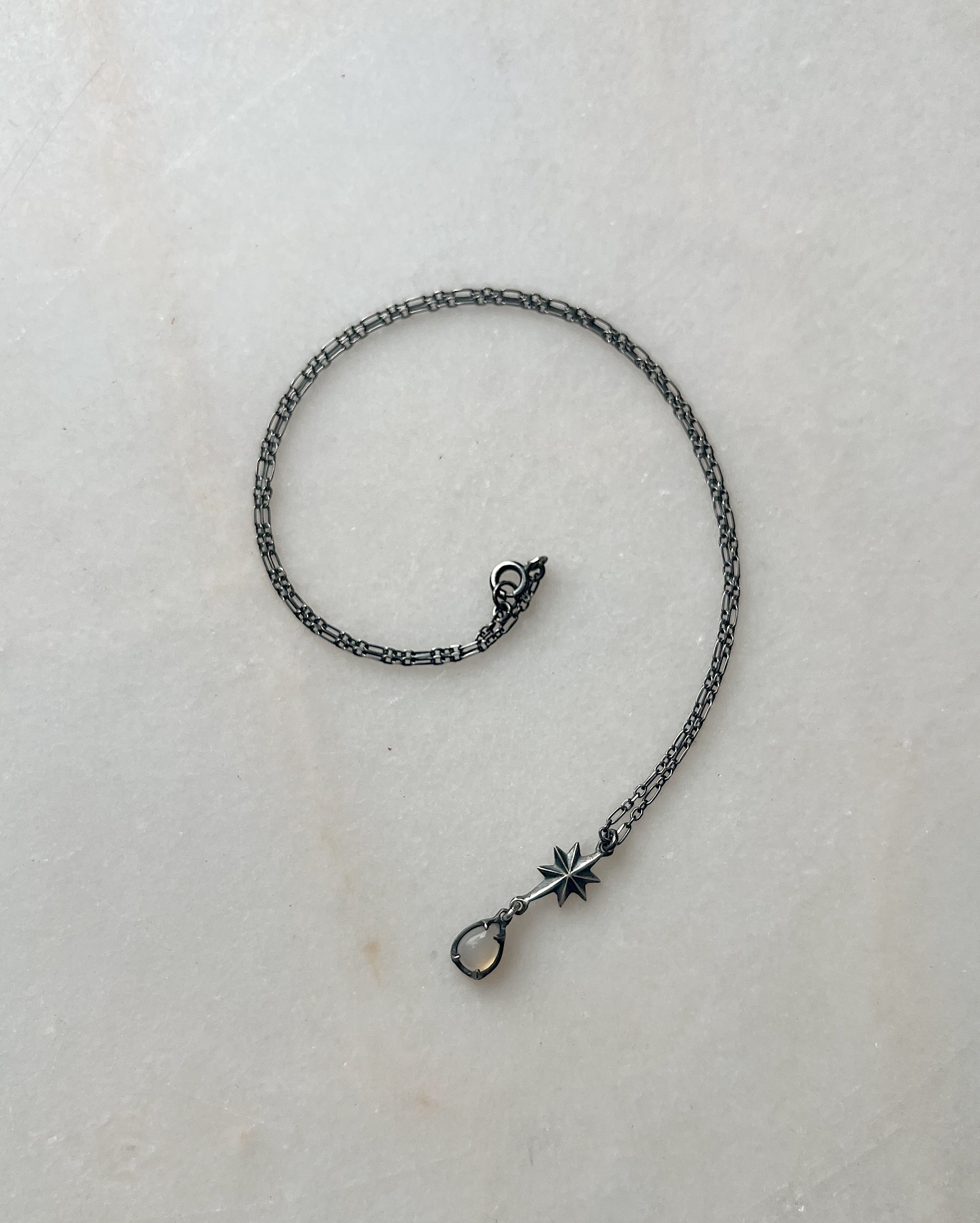 The Fallen Star // Small Gemstone Necklace