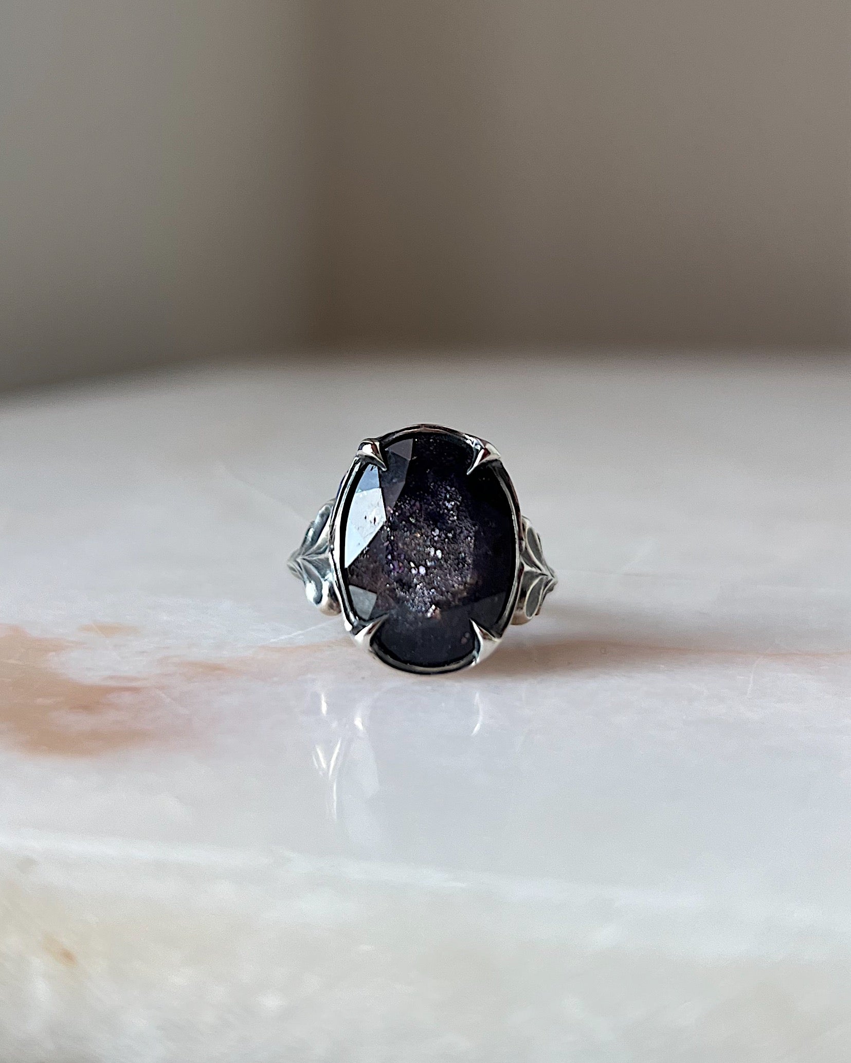 Of the Universe // Silver + Iolite Sunstone