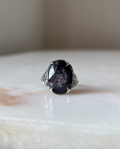 Of the Universe // Bloodshot Iolite Sunstone One of a Kind // Size 7.5